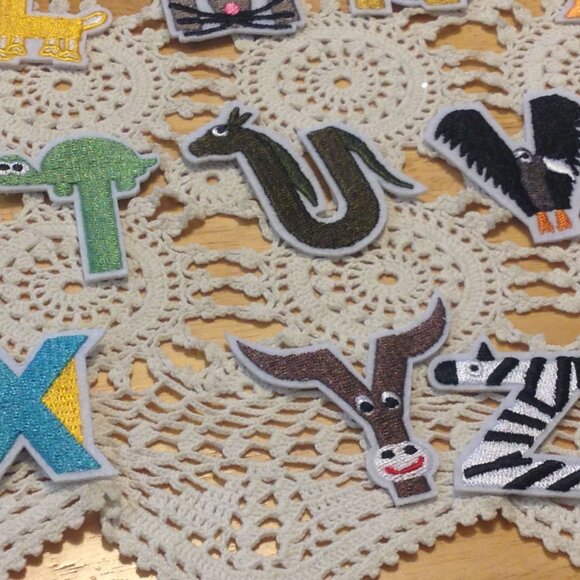 Adorable alphabetc iron on/ sew on patches bundle - Picture 6 of 10